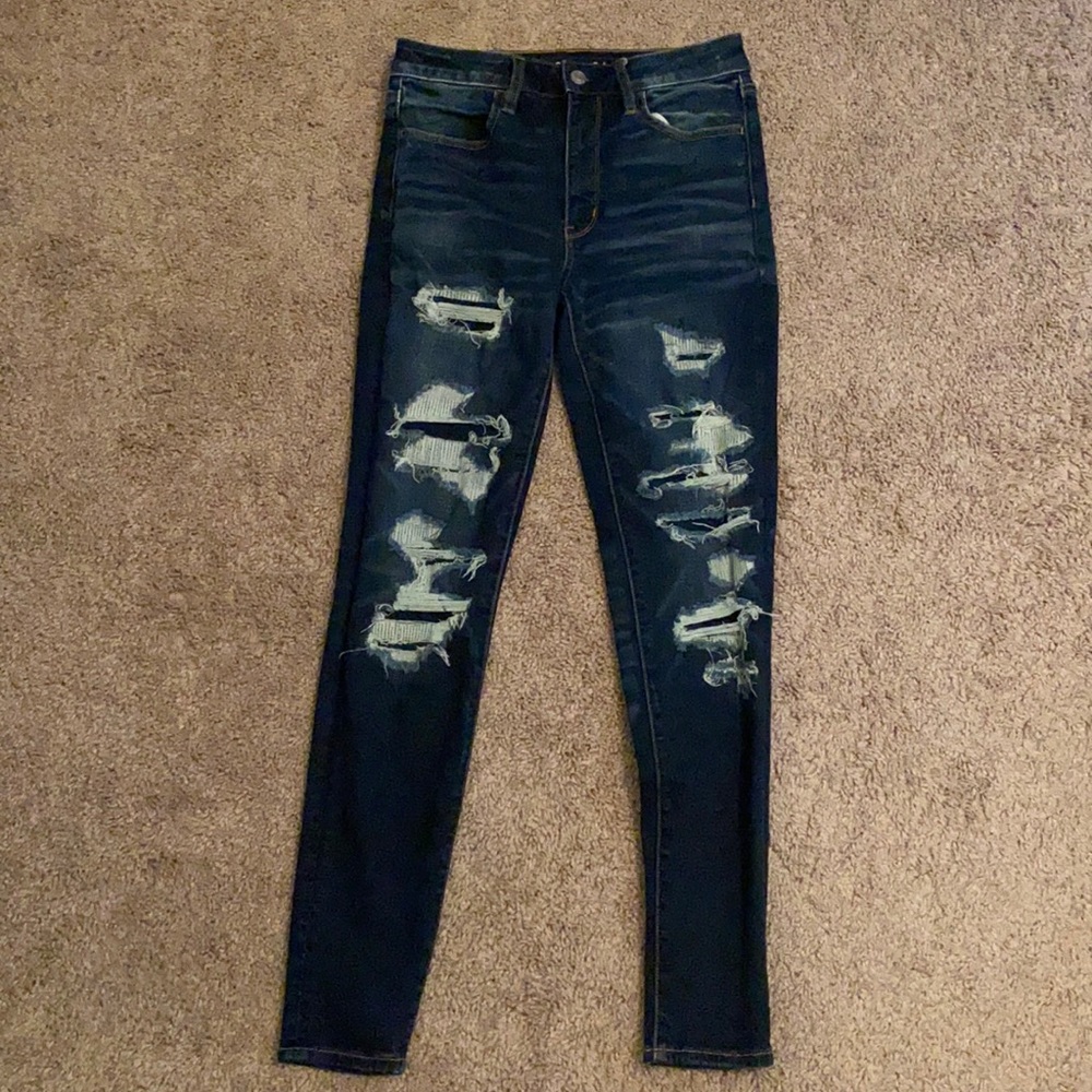 American Eagle ripped skinny jeans